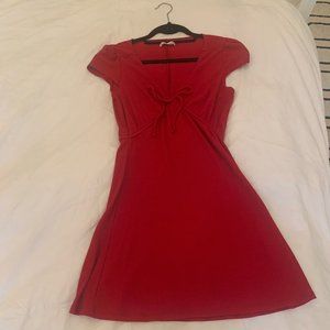 Red Size 6 Reformation Babydoll Dress
